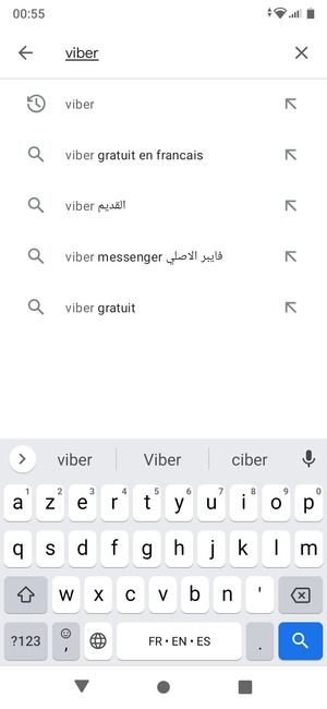 Saisissez le nom de l'appli et sélectionnez Rechercher