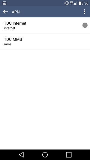 El teléfono ha sido configurado para MMS