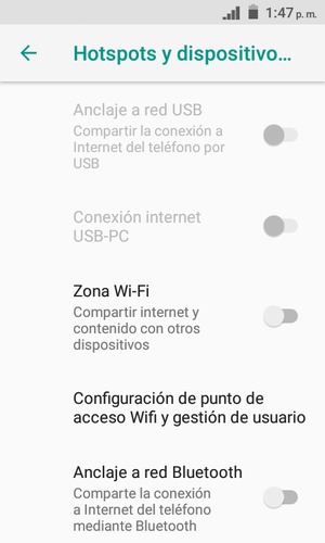 Seleccione Configuración de punto de acceso Wifi y gestión de usuario