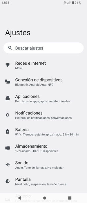 Seleccione Redes e Internet