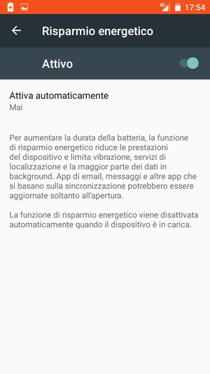 Attiva Risparmio energetico