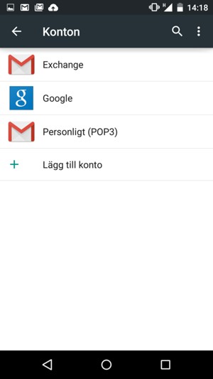Välj Google