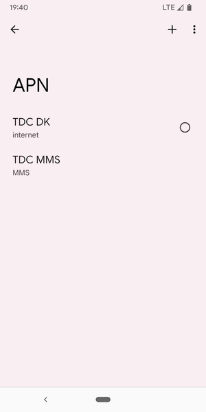 Sélectionnez le bouton du Menu