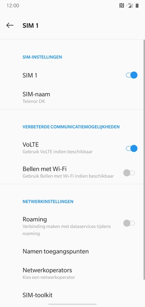 Selecteer Namen toegangspunten