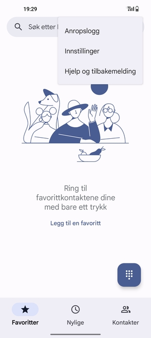 Velg Innstillinger