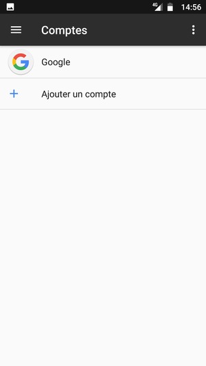 Sélectionnez Google