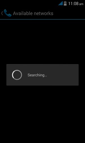 Wait for the search to finish