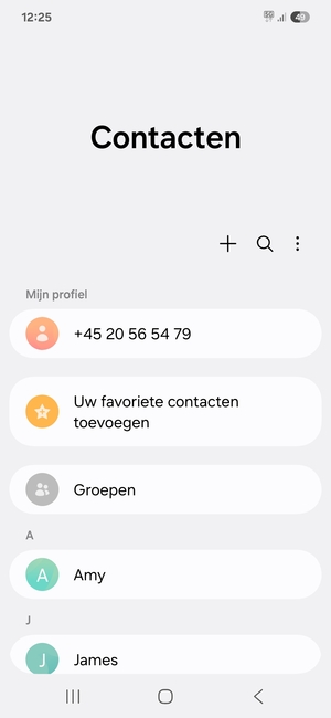 Selecteer de Menu-knop