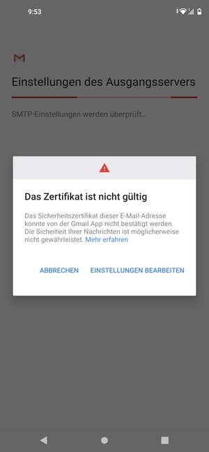 Wählen Sie EINSTELLUNGEN BEARBEITEN