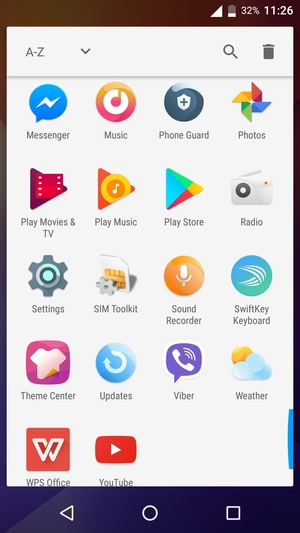 Scroll to and select Settings