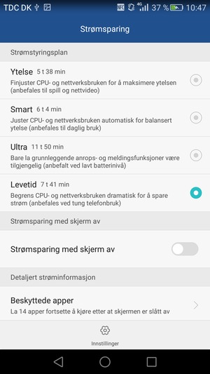 Bla til og velg Levetid