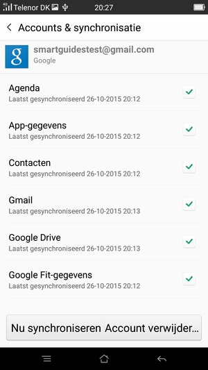 Vink alle selectievakjes aan