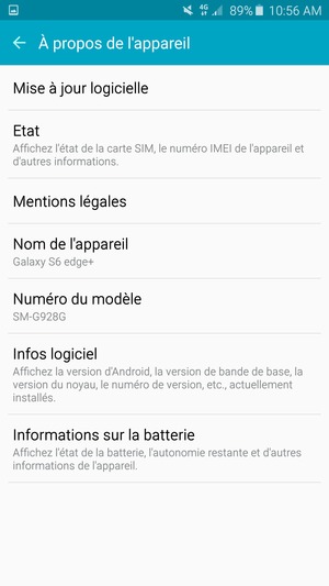 Sélectionnez Mise à jour logicelle