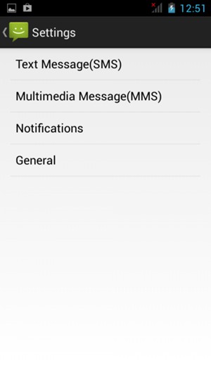 Select Text Message(SMS)