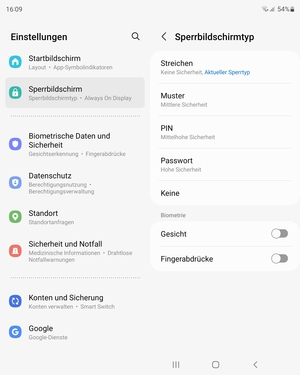 Wählen Sie Muster