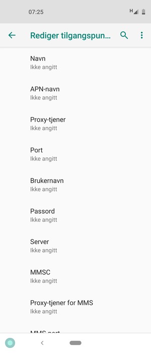 Skriv inn MMS-informasjon