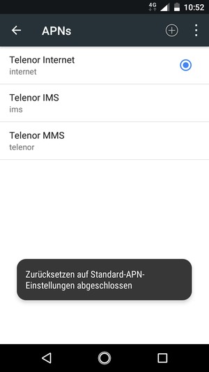 Wählen Sie Neuer APN