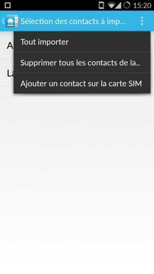 Sélectionnez Tout importer