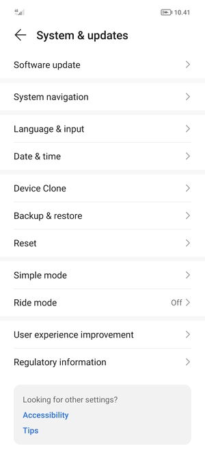 Select Backup & restore