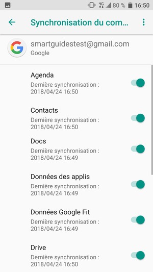 Sélectionnez le bouton du Menu
