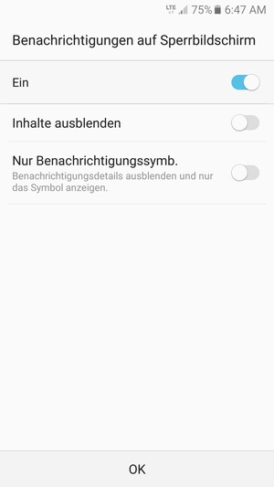 Wählen Sie die gewünschte Option und wählen Sie OK