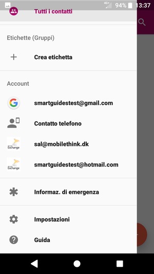 Seleziona Impostazioni