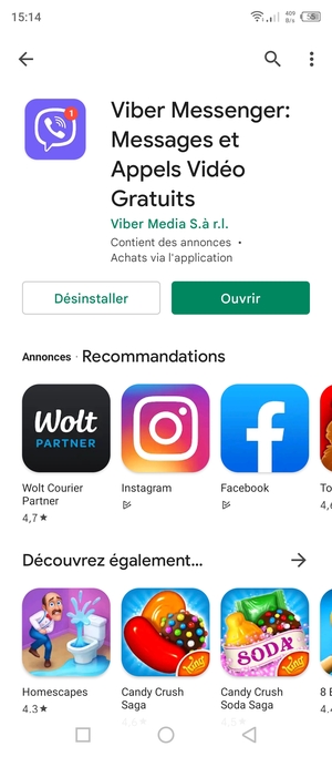 Sélectionnez Ouvrir