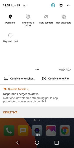 Disattiva Posizione