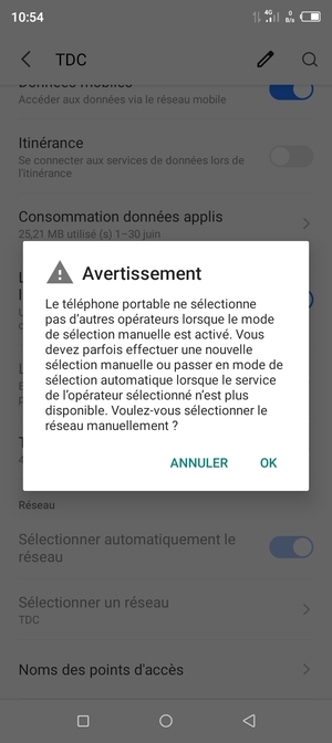 Sélectionnez OK