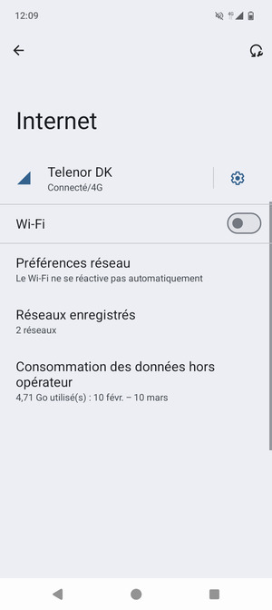 Activer le Wi-Fi