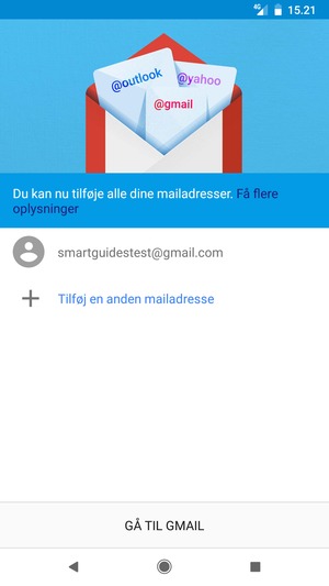 Vælg GÅ TIL GMAIL