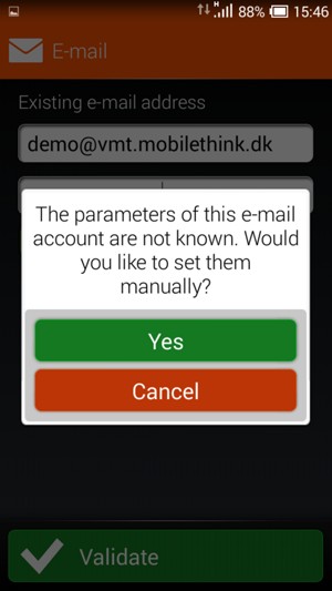 Select Yes