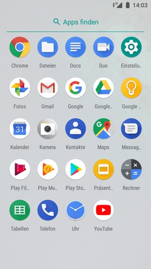Wählen Sie Einstellungen