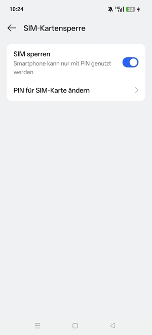Wählen Sie PIN für SIM-Karte ändern