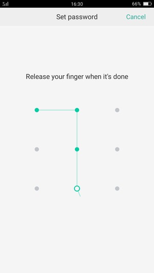 Draw the unlock pattern again