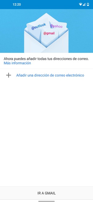 Seleccione Añadir una dirección de correo electrónico