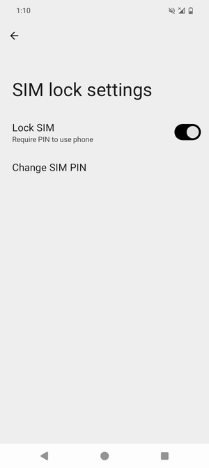 Select Change SIM PIN