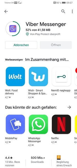 Warten Sie, bis der Installationsprozess  beendet ist