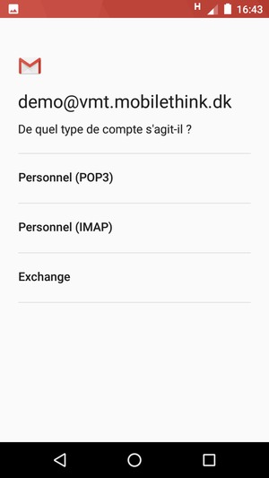 Sélectionnez Exchange