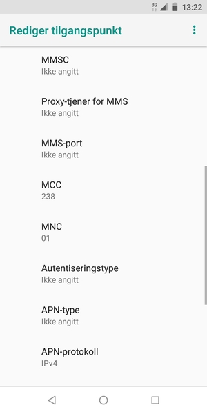 Bla ned og skriv inn MMS-informasjon