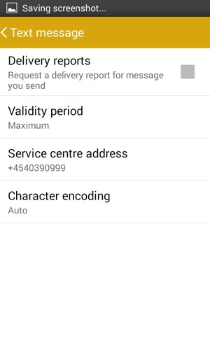 Select Service centre address