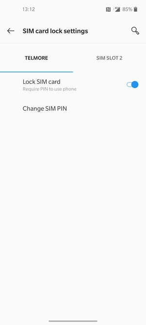 Select Public and Change SIM PIN