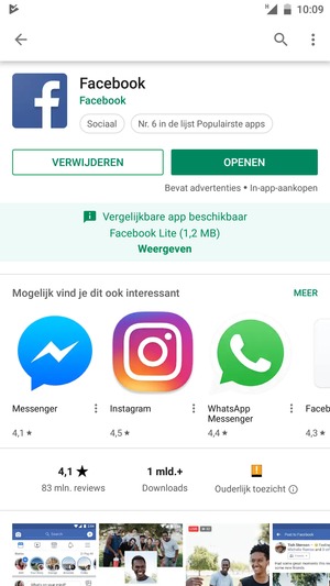 Selecteer OPENEN