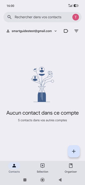 Sélectionnez Organiser
