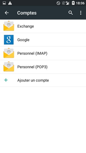 Sélectionnez Google