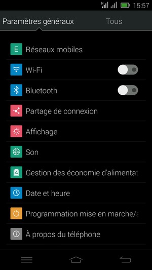 Sélectionnez Tous