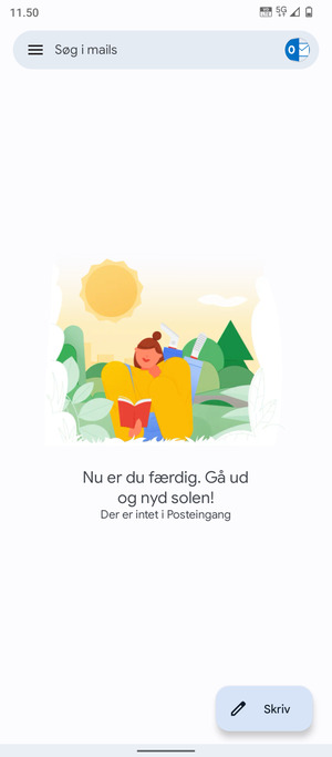 Din konto er klar til brug