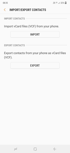 Select IMPORT