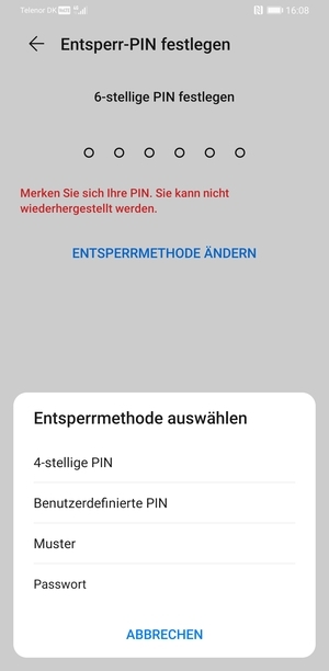 Wählen Sie Muster