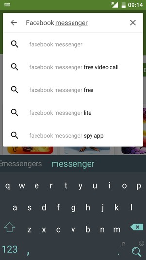 Enter the app name and select Search